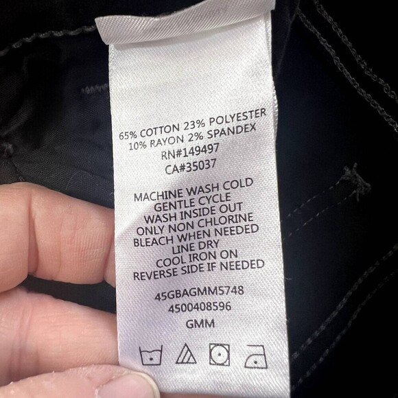 Joes Glossy Waxed Gray Coated The Charlie High Rise Skinny Ankle Jeans Size 28 - Picture 10 of 12